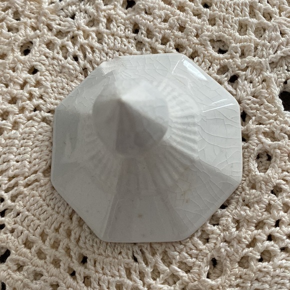 Castleton China Independence Ironstone White Blue Creamer and sugar set as is - Picture 4 of 10